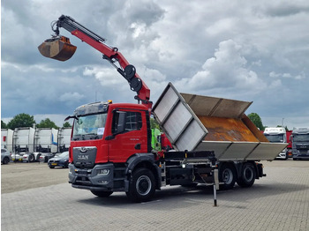 Crane truck MAN TGS 26.360 6x4 Hydrodrive / Crane HMF1920K-RCS / 3 way tipper HMF / Low KM 110.700!: picture 3 Crane truck MAN TGS 26.360 6x4 Hydrodrive / Crane HMF1920K-RCS / 3 way tipper HMF / Low KM 110.700!: picture 3