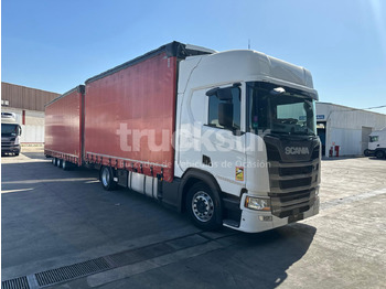 Curtainsider truck SCANIA R 450