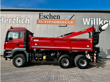 Tipper, Crane truck MAN TGS 26.460 6x4BB|Palfinger M12L83 Kran*Bordmatik: picture 3