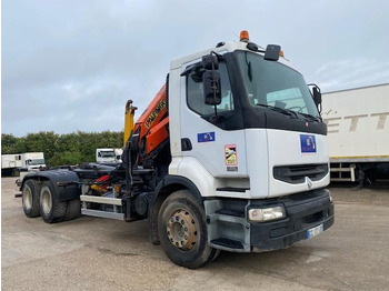 Skip loader truck RENAULT Premium 370