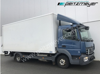 Box truck MERCEDES-BENZ Atego 818 L Koffer + LBW Euro 6, Klima, AHK,: picture 2