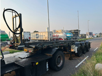 Container transporter/ Swap body semi-trailer Van Hool Cable system 90 tipping / disc brakes bpw / lifting axle / remote control: picture 4