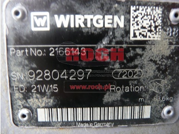 Hydraulic pump WIRTGEN 2166143: picture 2 Hydraulic pump WIRTGEN 2166143: picture 2