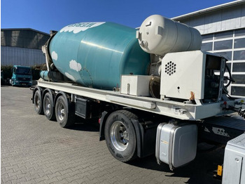 Concrete mixer semi-trailer