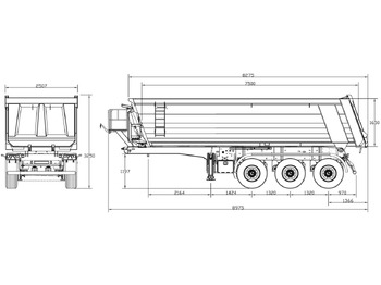 New Semi-trailer Euro ATM 27 Euro ATM 27, HARDOX Stahlmulde ca. 27m³, Liftachse: picture 4 New Semi-trailer Euro ATM 27 Euro ATM 27, HARDOX Stahlmulde ca. 27m³, Liftachse: picture 4