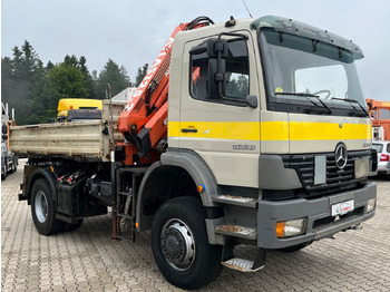 Tipper, Crane truck Mercedes-Benz Atego 1823 4x4 Kipper mit Kran Atlas 125.2 Funk: picture 2