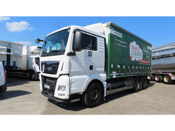 Curtainsider truck MAN TGX 26.480 446577 KM! RETARDER+ liftaxel + moving axel: picture 5