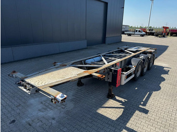 Container transporter/ Swap body semi-trailer Van Hool 20FT/30FT, ADR (EX/II, EX/III, FL, AT), BPW + drum, ALCOA, galvanized, liftaxle, NL-Chassis, 80% tyres: picture 2
