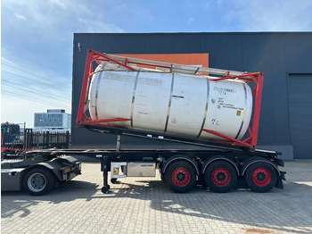Container transporter/ Swap body semi-trailer Van Hool 20FT Tipping-chassis, ADR (EX/II, EX/III, FL, AT), SAF, 2 liftaxles, APK/ADR: 10-2025: picture 3