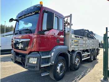 Crane truck MAN TGS 35.420 8x4 + CRANE HIAB X-HIPRO 302 EP-5 - 192.000km - ROTATOR - 5/6 F - PLATFORM 6m55 - AIR SUSPENSION - TUV 06/2025 - TOP CONDITION: picture 3