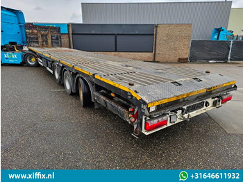 Dropside/ Flatbed semi-trailer ES-GE 3-ass. Vlakke uitschuifbare Mega oplegger / Naloop gestuurd: picture 4