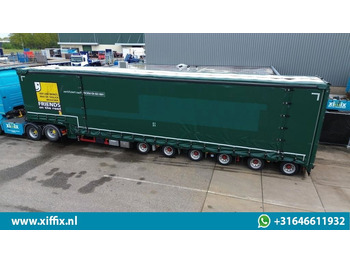 Low loader semi-trailer Meusburger 6-ass. Semi dieplader met elektrische huifopbouw / 3x naloop gestuurd: picture 2