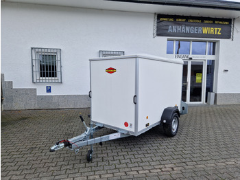 Closed box trailer Böckmann Koffer KT 2513/135 F 251x130x150cm weiß Heckrampe V Deichsel 1350kg: picture 2