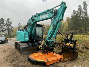 Crawler excavator KOBELCO SK140 SRLC-7 with Trejon Cutting unit and Engcon tiltrotator (SEE VIDEO): picture 2