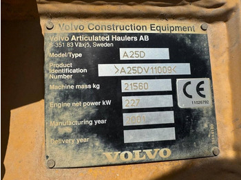 Volvo A 25 D on lease Volvo A 25 D: picture 4 Volvo A 25 D on lease Volvo A 25 D: picture 4