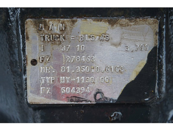 Rear axle for Truck MAN HY-1130-00 37/10: picture 5