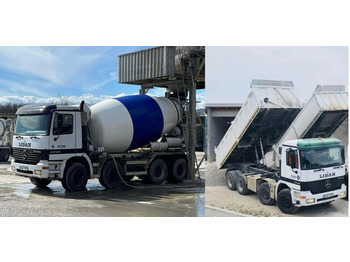 Concrete mixer truck Mercedes-Benz Actros 3246 8x4,E3,Wechselsys Mischer 10m³ Kippe: picture 1