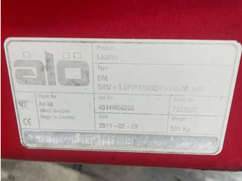 Front loader for tractor Reservdelar / Parts till Trima +3.0 P: picture 3