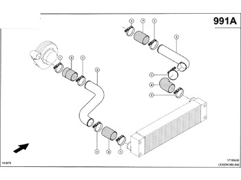 Air intake pipe CLAAS