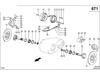 Brake disc CLAAS