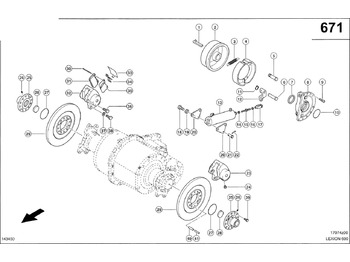 Brake caliper CLAAS