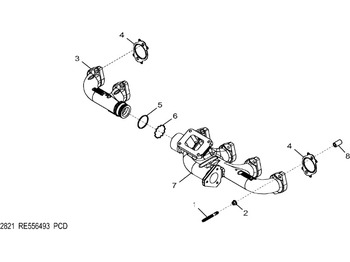 Exhaust manifold JOHN DEERE