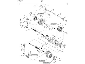 Axle and parts NEW HOLLAND
