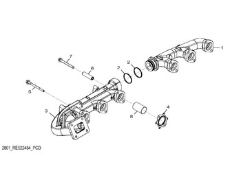 Exhaust manifold JOHN DEERE