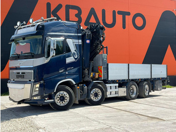 Dropside/ Flatbed truck, Crane truck Volvo FH 16 650 8x2*6 HMF 6020K-RC + JIB / PLATFORM L=6344 mm: picture 2