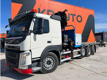 Dropside/ Flatbed truck, Crane truck Volvo FM 460 8x2*6 HIAB 302E-6 / PLATFORM L=6721 mm: picture 2