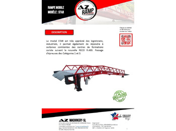 Loading ramp **RENTAL** Loading Ramp with with hydraulic tilting bridge -  AZ RAMP - STAR- 8T. 8 ton capacity: picture 3