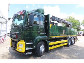 Crane truck, Dropside/ Flatbed truck MAN TGX 26.500 6x2 - Baustoff - Kran HIAB: picture 3