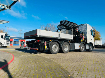 Dropside/ Flatbed truck, Crane truck Volvo FH 540 SZM mit F1450 HXP Fly Jib + Winde: picture 2