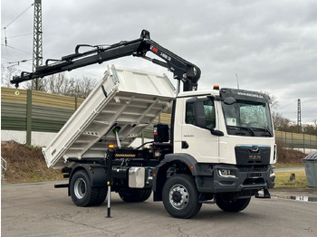 Tipper, Crane truck MAN TGM 18.320 4x4 Euro6e Hiab X-HiDuo 138DS-3: picture 2