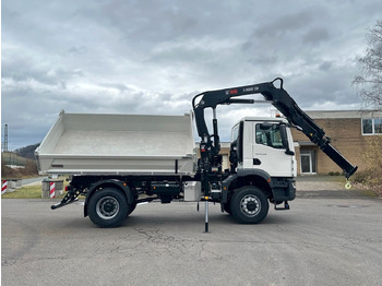 Tipper, Crane truck MAN TGM 18.320 4x4 Euro6e Hiab X-HiDuo 138DS-3: picture 4