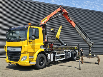 Hook lift truck, Crane truck DAF CF 330 6x2-4 / PALFINGER CRANE + HOOKLIFT: picture 2