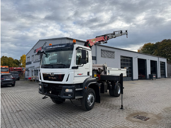Tipper, Crane truck MAN TGM 18.320 Kipper+Kran Palfinger 4x4 Funk Greifer: picture 4