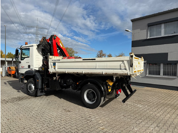 Tipper, Crane truck MAN TGM 18.320 Kipper+Kran Palfinger 4x4 Funk Greifer: picture 3