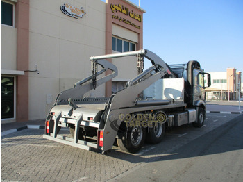 Skip loader truck MERCEDES-BENZ 2642 6×2 DOUBLE SKIP LOADER with HIAB Crane: picture 3