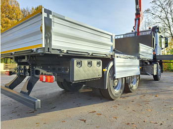 New Dropside/ Flatbed truck, Crane truck MERCEDES-BENZ AROCS 3340 CRANE FASSI F245 FLATBED TWISTLOCK EURO 3: picture 5