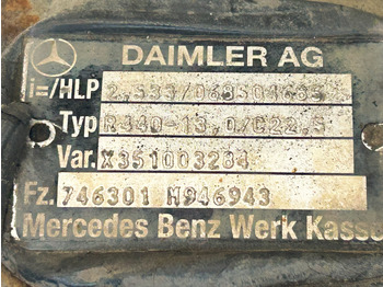 Rear axle for Truck MERCEDES-BENZ DIFFERENTIAL WITH THROTTLE ACTROS MP4 R440-13 2,533: picture 5