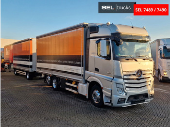 Curtainsider truck Mercedes-Benz Actros 2545 / KOMPLETT! / Alukappen / Standklima: picture 3 Curtainsider truck Mercedes-Benz Actros 2545 / KOMPLETT! / Alukappen / Standklima: picture 3