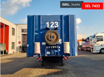 Dropside/ Flatbed semi-trailer Meusburger MPS-4 / Lenkachse / Liftachse: picture 2