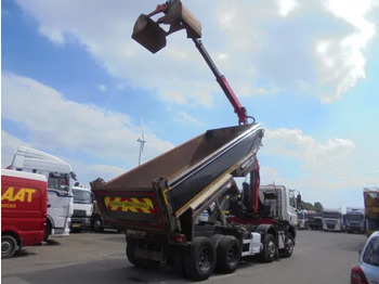 Tipper, Crane truck DAF CF 370 8X4 + PALFINGER EPSILON: picture 4