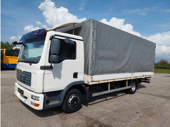 Curtainsider truck MAN TGL 8.180