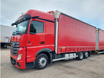 Curtainsider truck Mercedes-Benz Actros 2545 L/NR 6x2 + Wielton PC2K Durchbar: picture 5