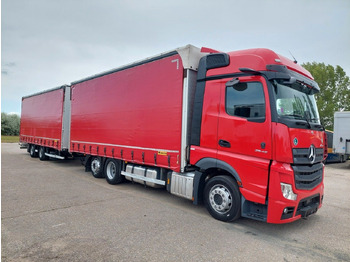 Curtainsider truck Mercedes-Benz Actros 2545 L/NR 6x2 + Wielton PC2K Durchbar: picture 2