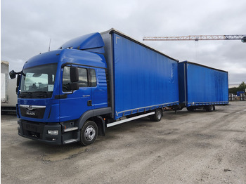 Curtainsider truck MAN TGL 8.220