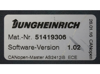 ECU for Material handling equipment Jungheinrich 51226801 | Rij/hef/stuur regeling drive/lift/steering controller A: picture 3 ECU for Material handling equipment Jungheinrich 51226801 | Rij/hef/stuur regeling drive/lift/steering controller A: picture 3