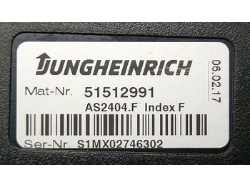 ECU for Material handling equipment Jungheinrich 51512991 | Drive controller AS2404 F index F sn. S1MX02746302 from: picture 2 ECU for Material handling equipment Jungheinrich 51512991 | Drive controller AS2404 F index F sn. S1MX02746302 from: picture 2